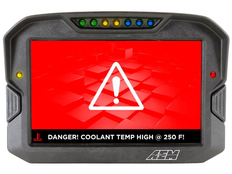 CD-7 Carbon Digital Racing Dash Display GPS AEM