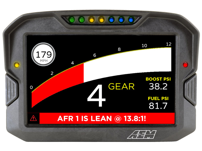 CD-7 Carbon Digital Racing Dash Display GPS & Logger AEM