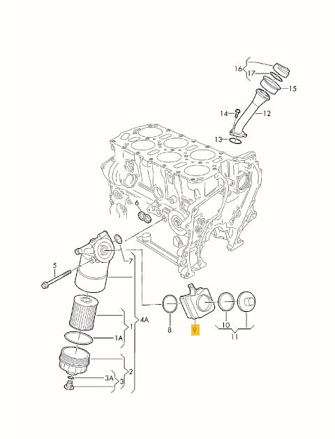 VAG R32 &amp; 2.8L V6 refroidisseur d'huile-Kit