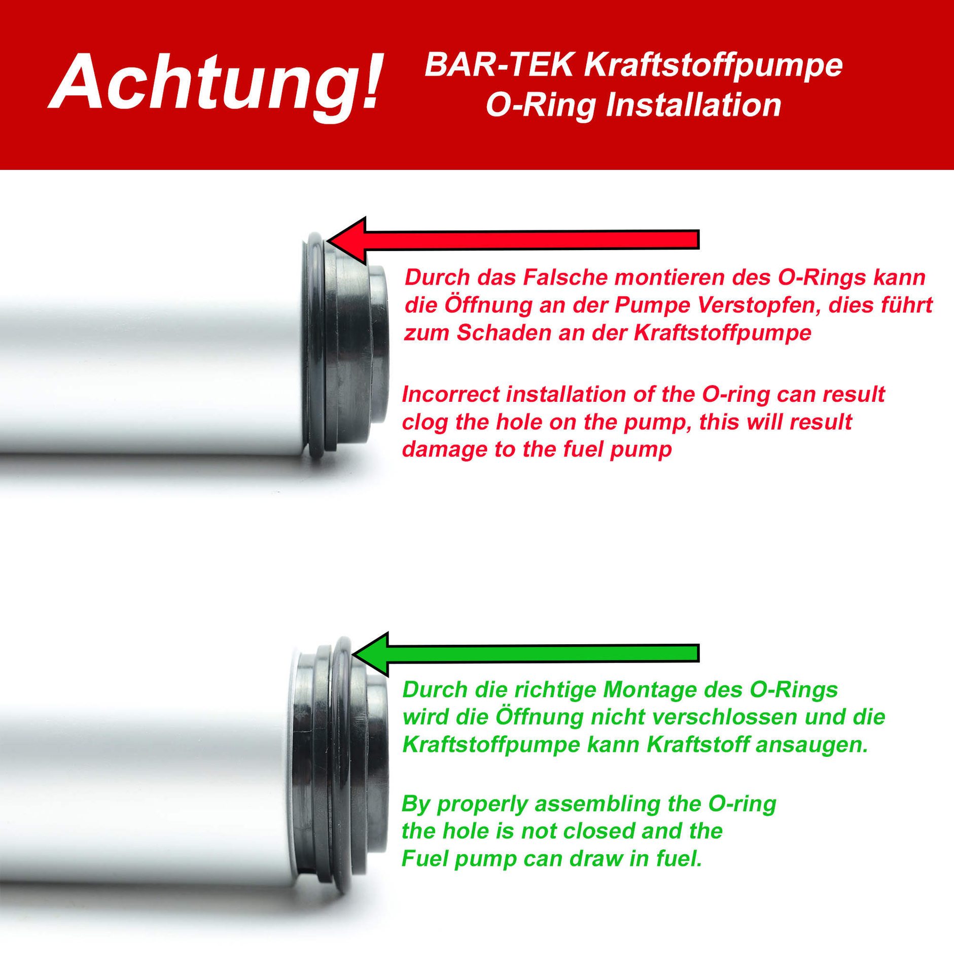  1.8T 20V VW &amp; Audi mise à niveau pompe à carburant 600 ch BAR-TEK®