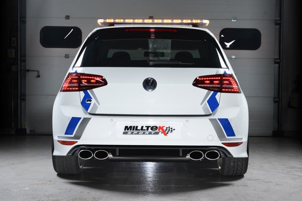 2.0L TSI Golf 7 R système d'échappement à partir du cat avec TÜV MILLTEK