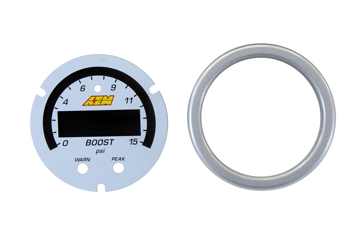 AEM X-Series 15 PSI Kraftstoff-und Ladedruckanzeige Zubehör Kit 
