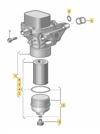 1.6L &amp; 2.0 TDI à partir de 2013 refroidisseur d'huile-Kit BAR-TEK®