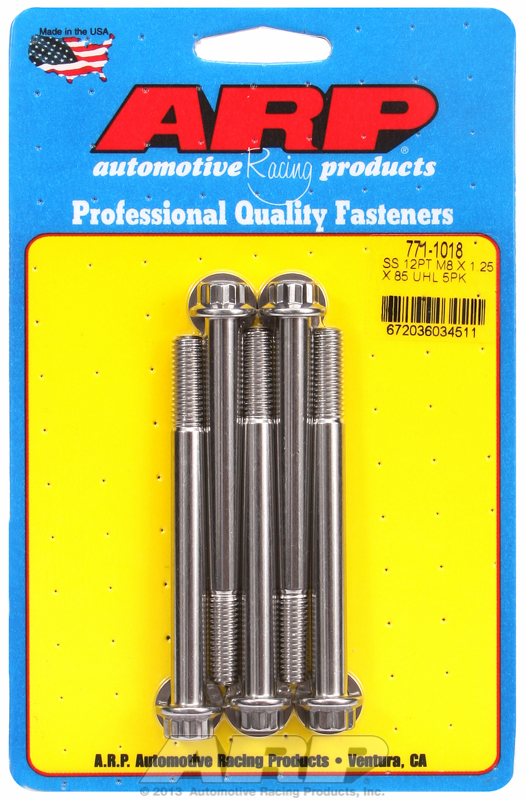 M8 x 1.25 stainless steel screws ARP