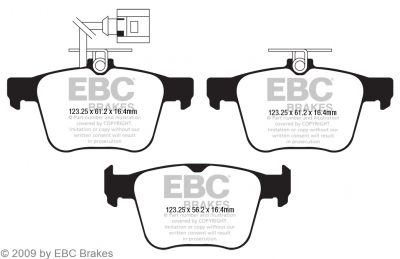 Les plaquettes de frein EBC Racing conviennent à 2.5 TFSI Audi RS3 & TTRS