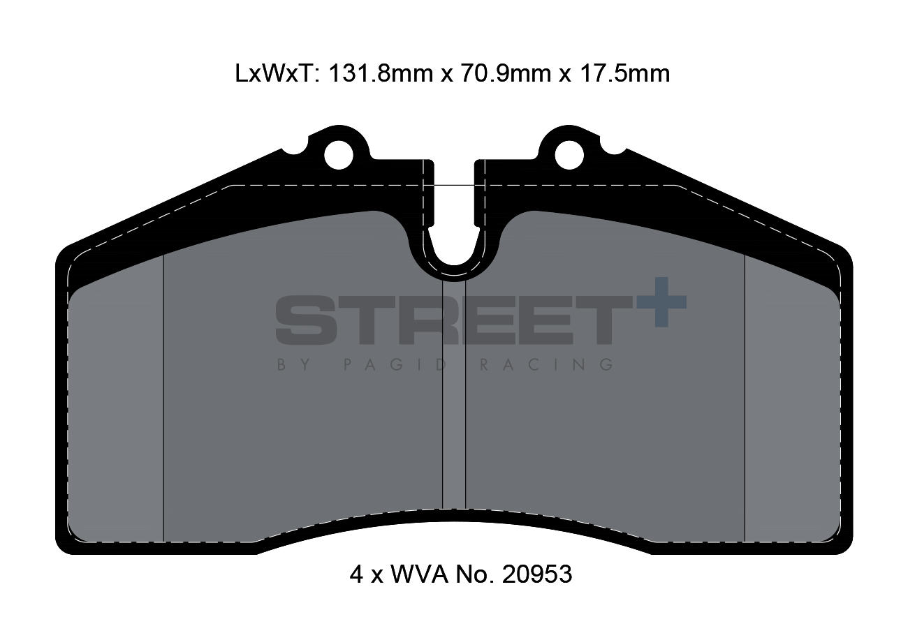 Porsche Racing brake pads VA 1204 Street+ PAGID