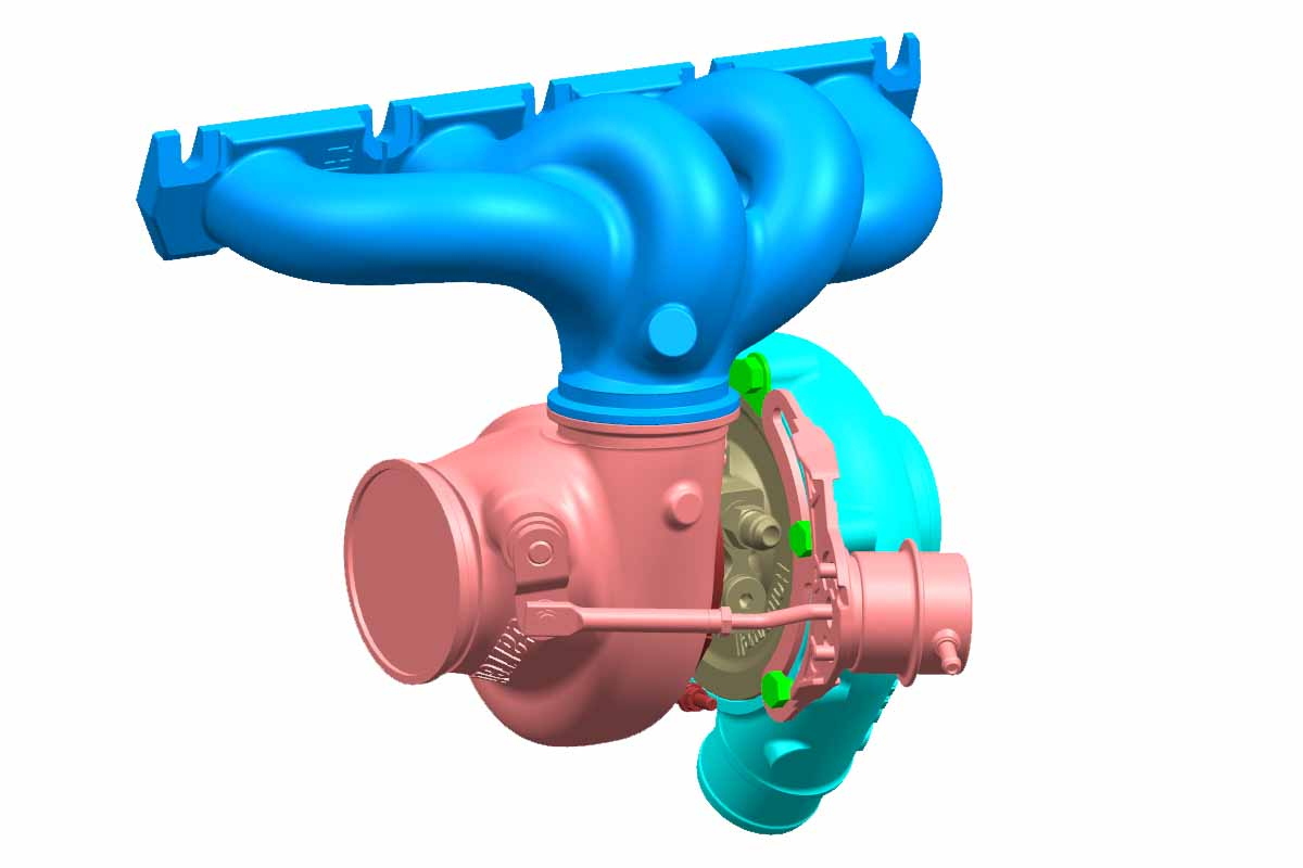 Kruemmer-Turbo-Internes Wastegate