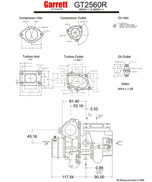 GARRETT GT2560R Turbolader