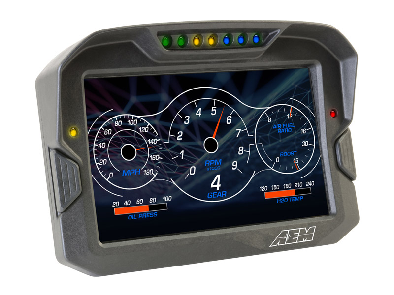 CD-7 Carbon Digital Racing Dash Display GPS & Logger AEM