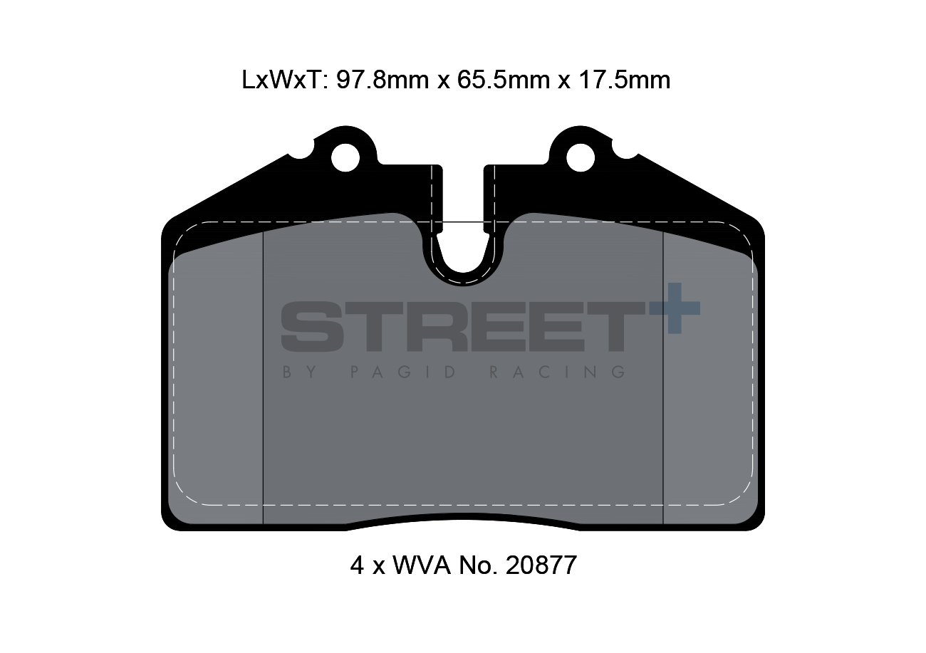 Porsche Racing plaquettes de frein HA 1203 Street+ PAGID