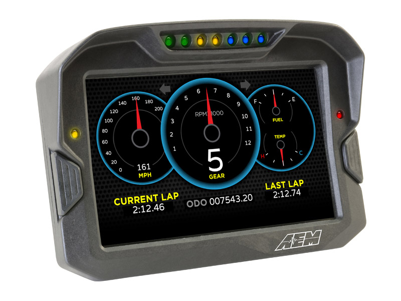 CD-7 Carbon Digital Racing Dash Display GPS & Logger AEM