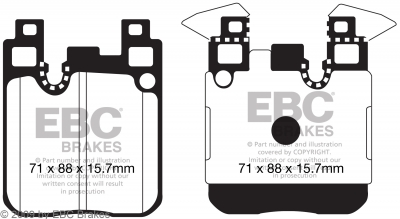 EBC Racing plaquettes de frein adaptables sur BMW S55B30 F8X M2/M3/M4