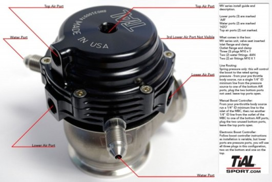 Tial MV-R 44mm externes Wastegate wassergekühlt