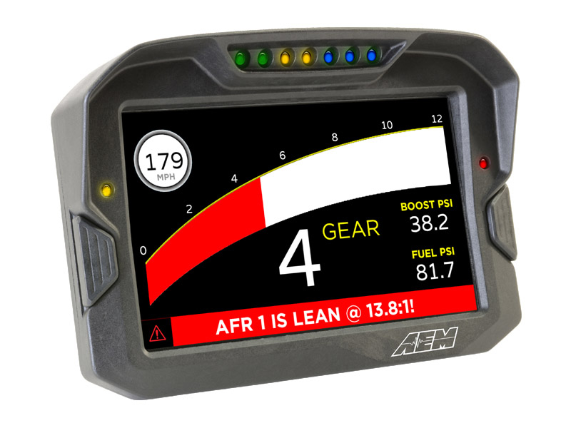 CD-7 Carbon Digital Racing Dash Display GPS AEM