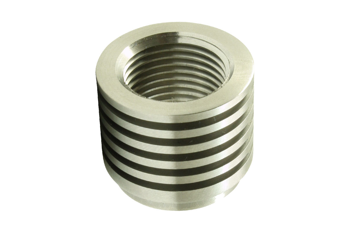 Stainless steel lambda sensor threaded sleeve AEM