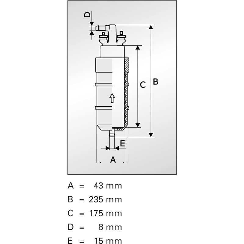  Mise à niveau pompe à carburant Universel comme Pierburg E3L BAR-TEK®