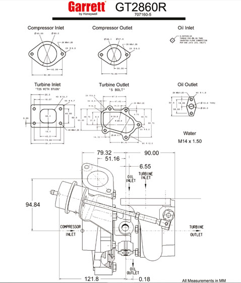 GARRETT GT2860R-2 Turbolader