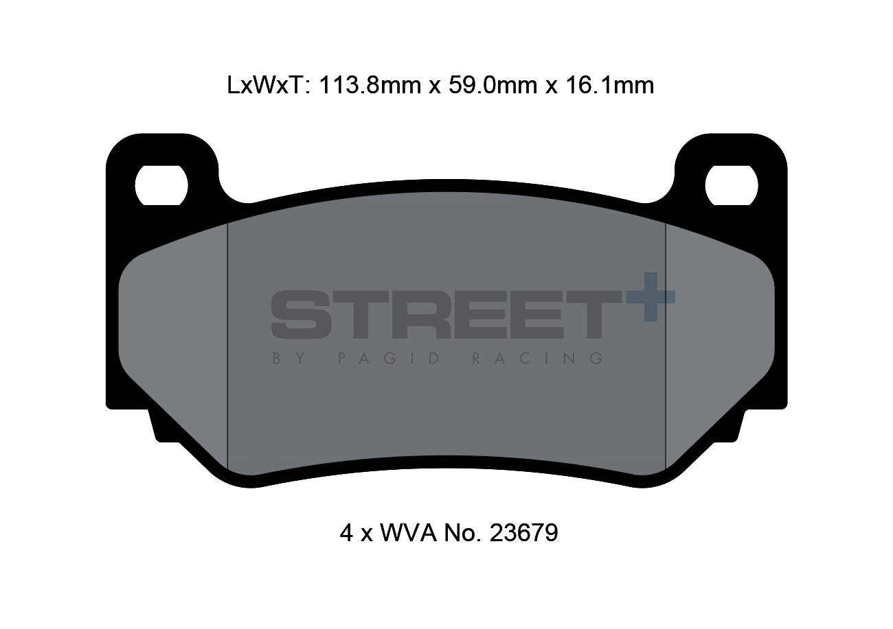 MG Racing brake pads VA 4349 Street+ PAGID