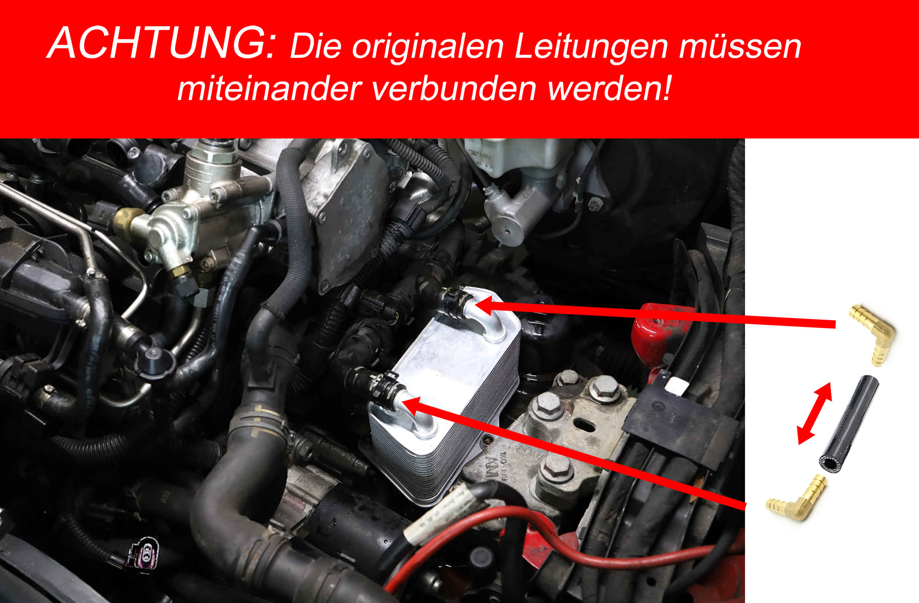 Transmission DSG DQ250 mise à niveau refroidisseur d'huile Kit BAR-TEK®