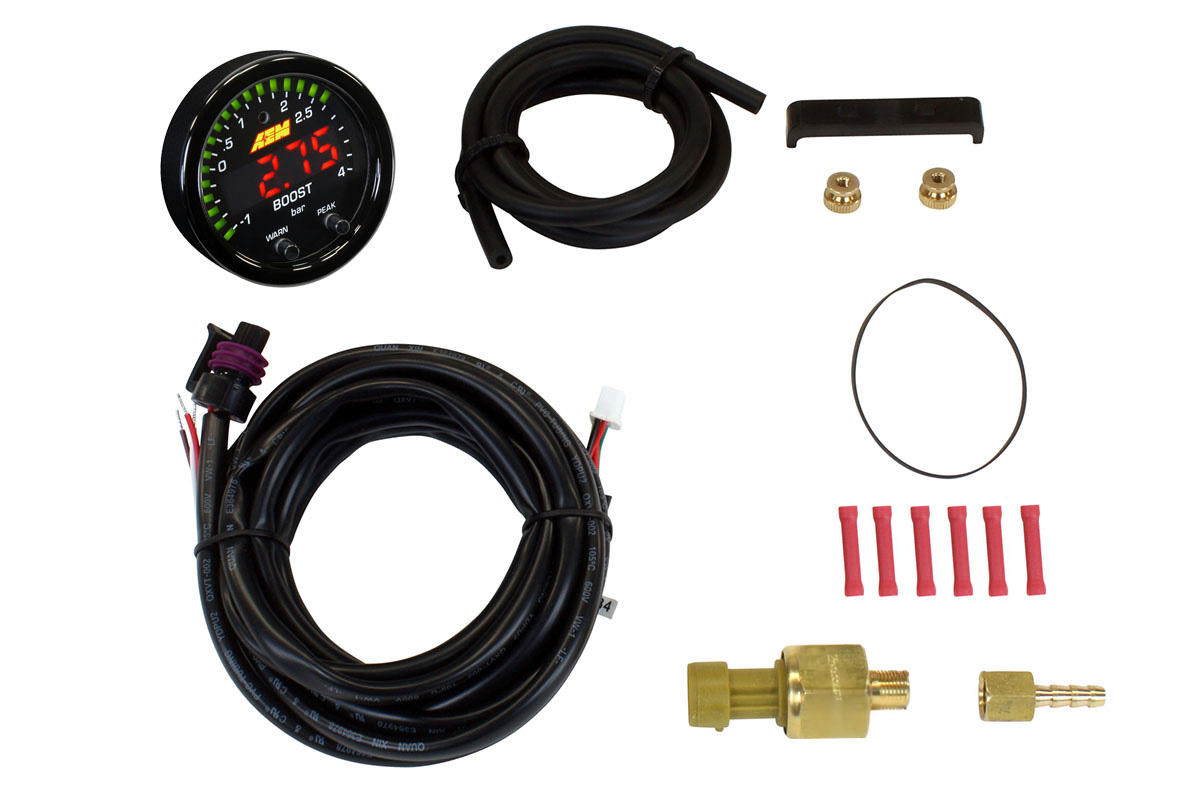 AEM X-Series 4 bar boost pressure indicator