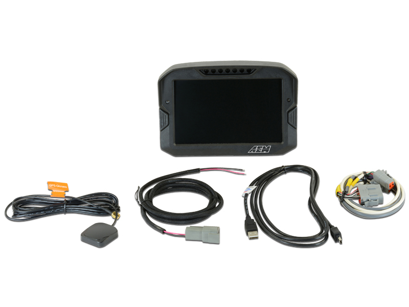 CD-7 Carbon Digital Racing Dash Display GPS AEM