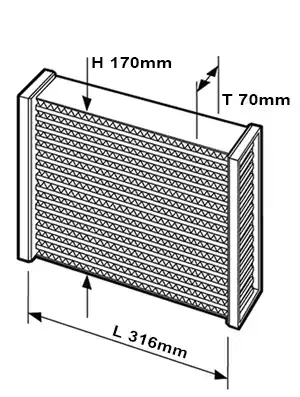 ProLine IC 316IC-12 Réseau de refroidisseur d'air de suralimentation Setrab - 58-11825