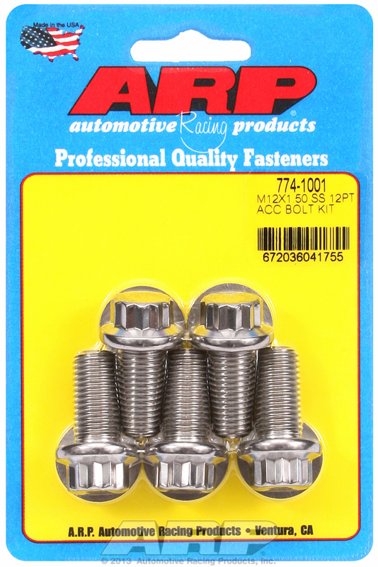 M12 x 1.50 high strenght stainless steel screws ARP