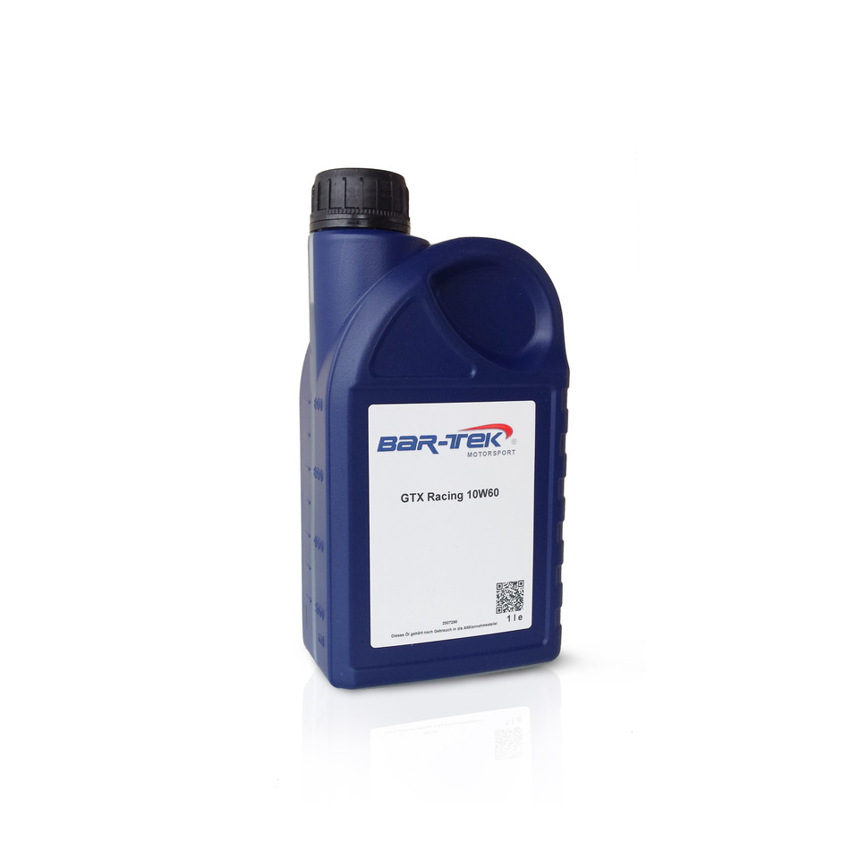 GTX Racing Oil 10W-60 BAR-TEK® 1 liter