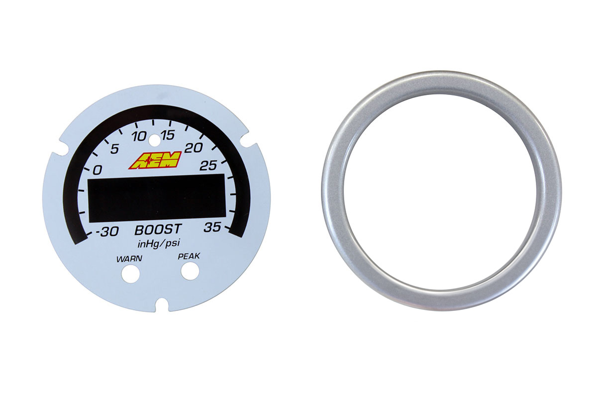 AEM X-Series 2.5 bar boost pressure gauge instrument accessory kit